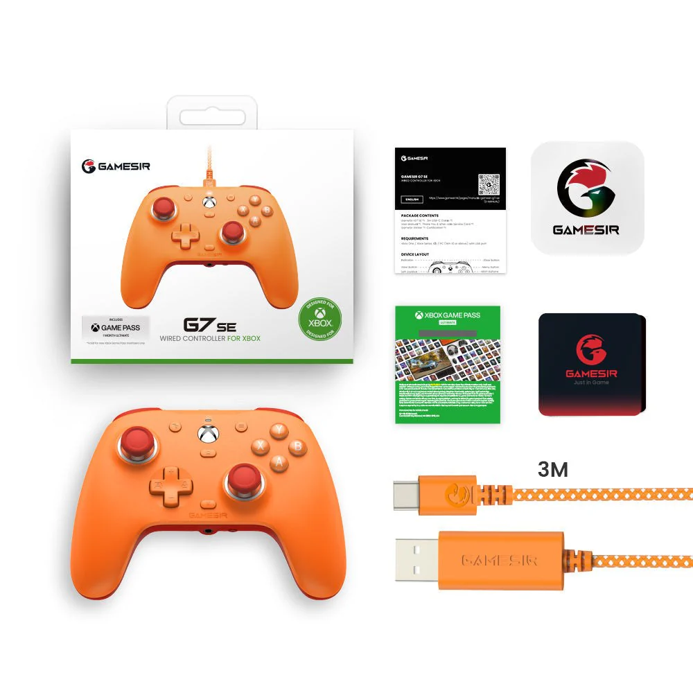 GameSir G7 SE  Xbox Wired Controller - Vibrant Orange - Image 6